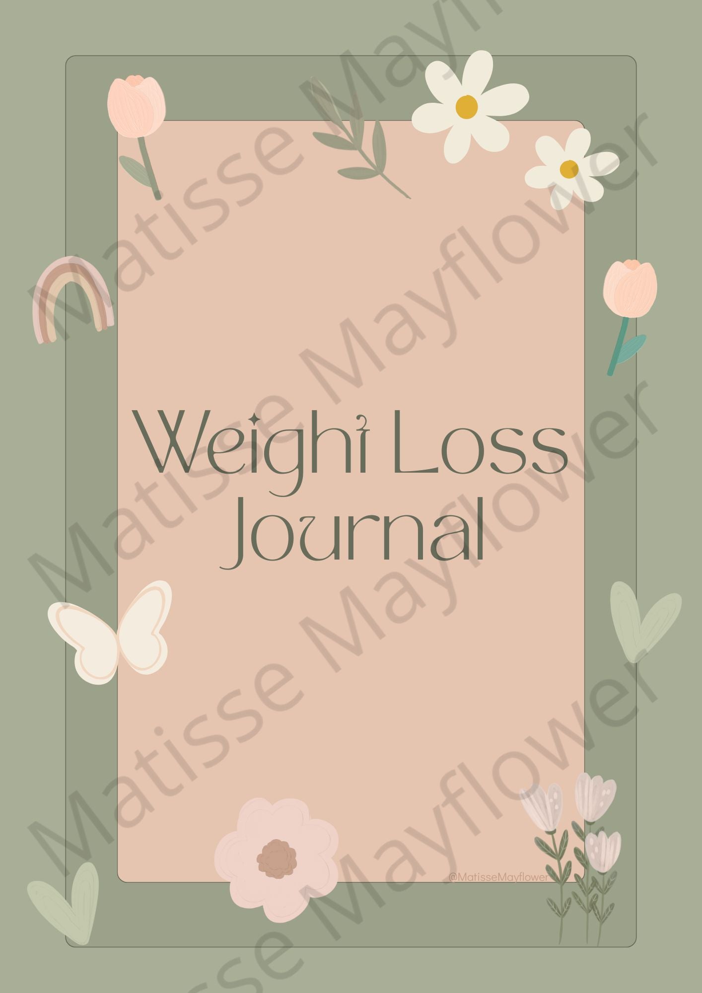 Weight Loss Tracker Journal | Daily Fitness Planner | Health & Wellness Journal