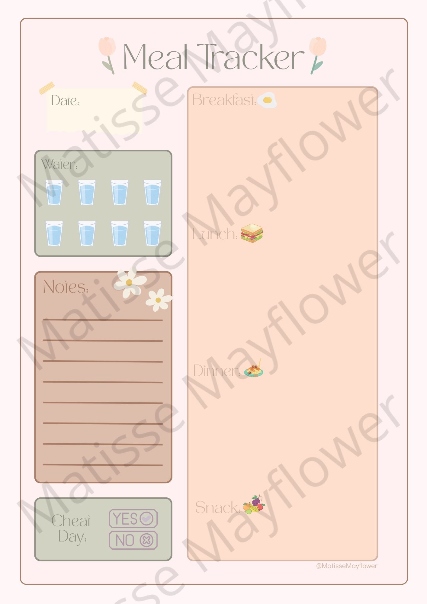 Weight Loss Tracker Journal | Daily Fitness Planner | Health & Wellness Journal