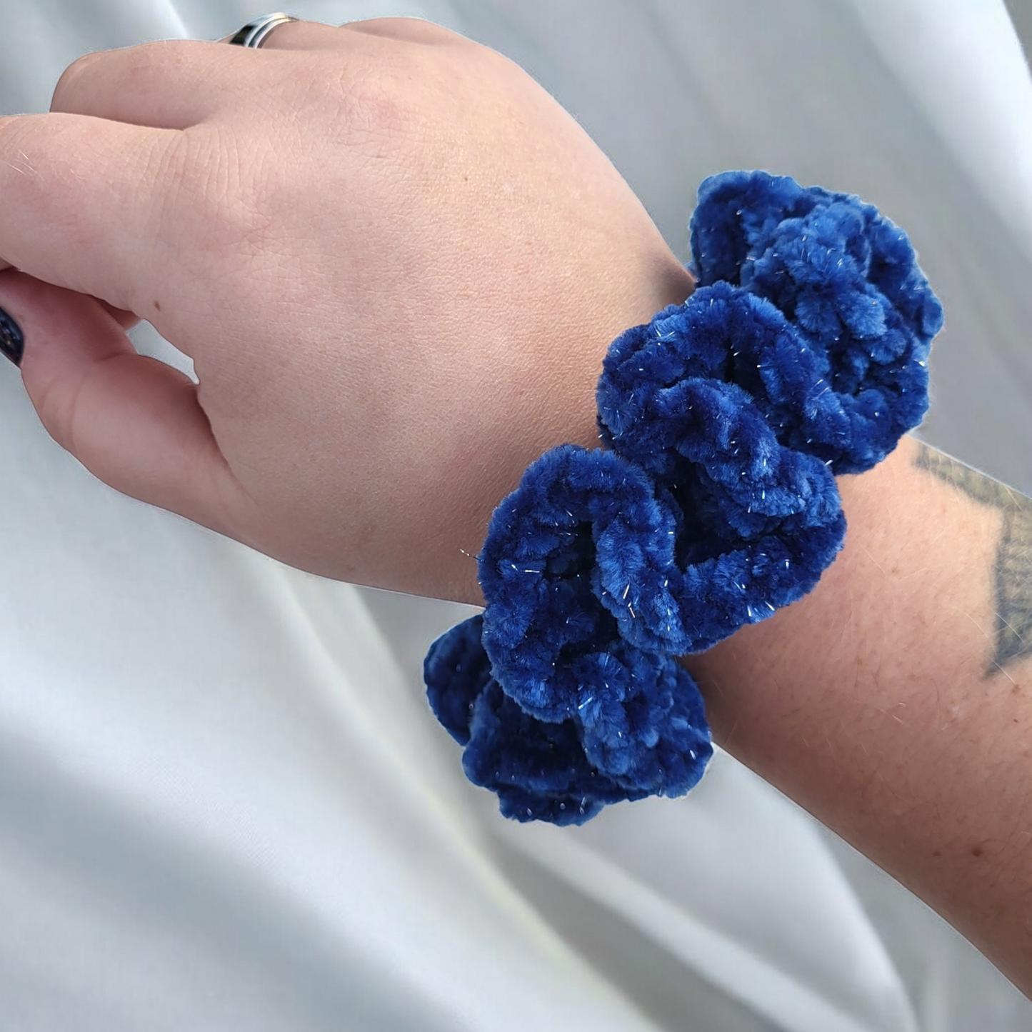 Sparkly Crochet Scrunchie