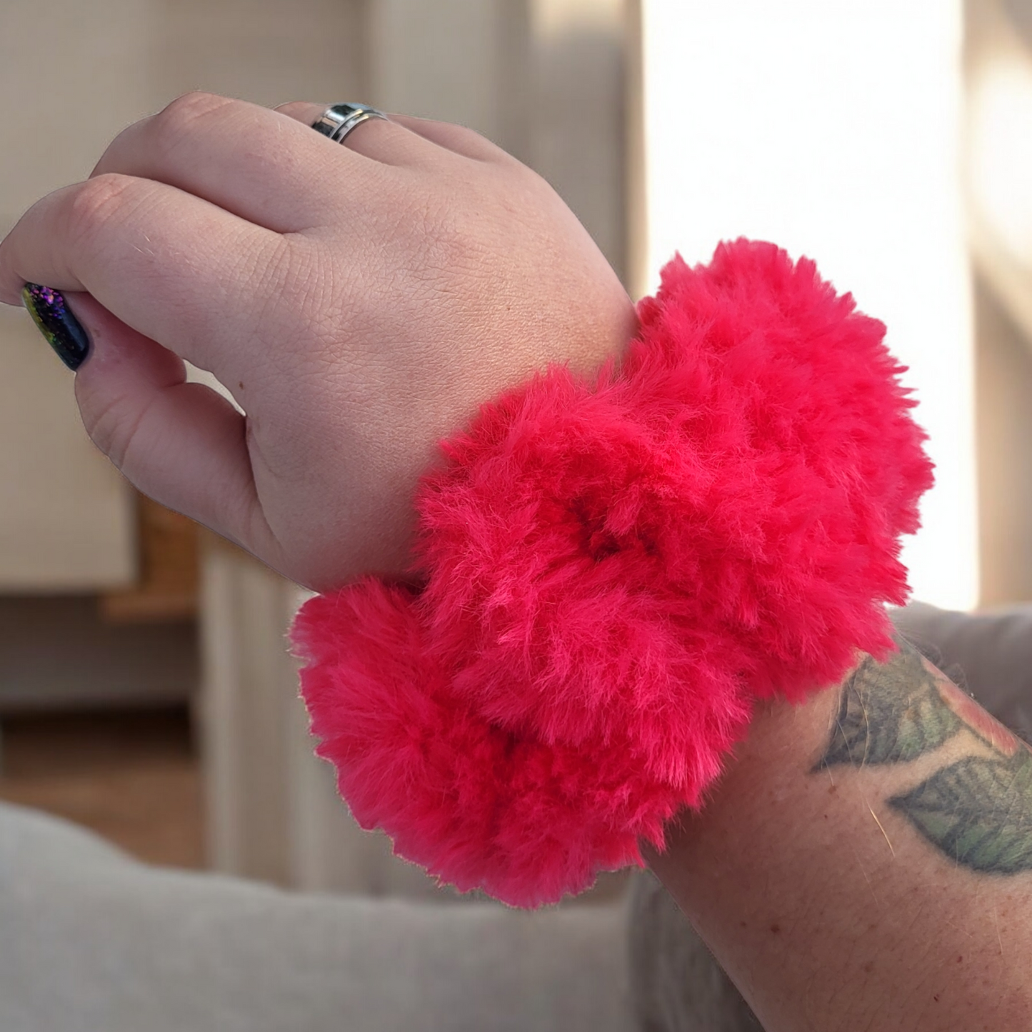 Jumbo Fur Scrunchie