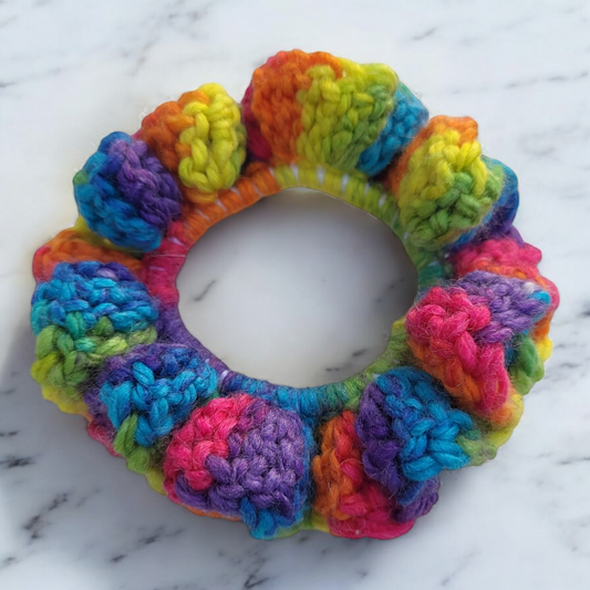 Rainbow Mini Scrunchie