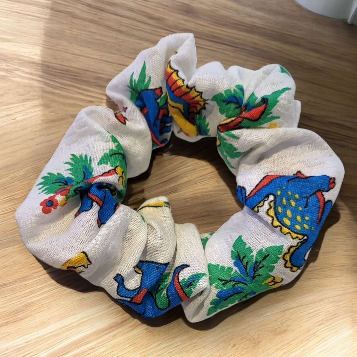 Dino Fabric Scrunchie