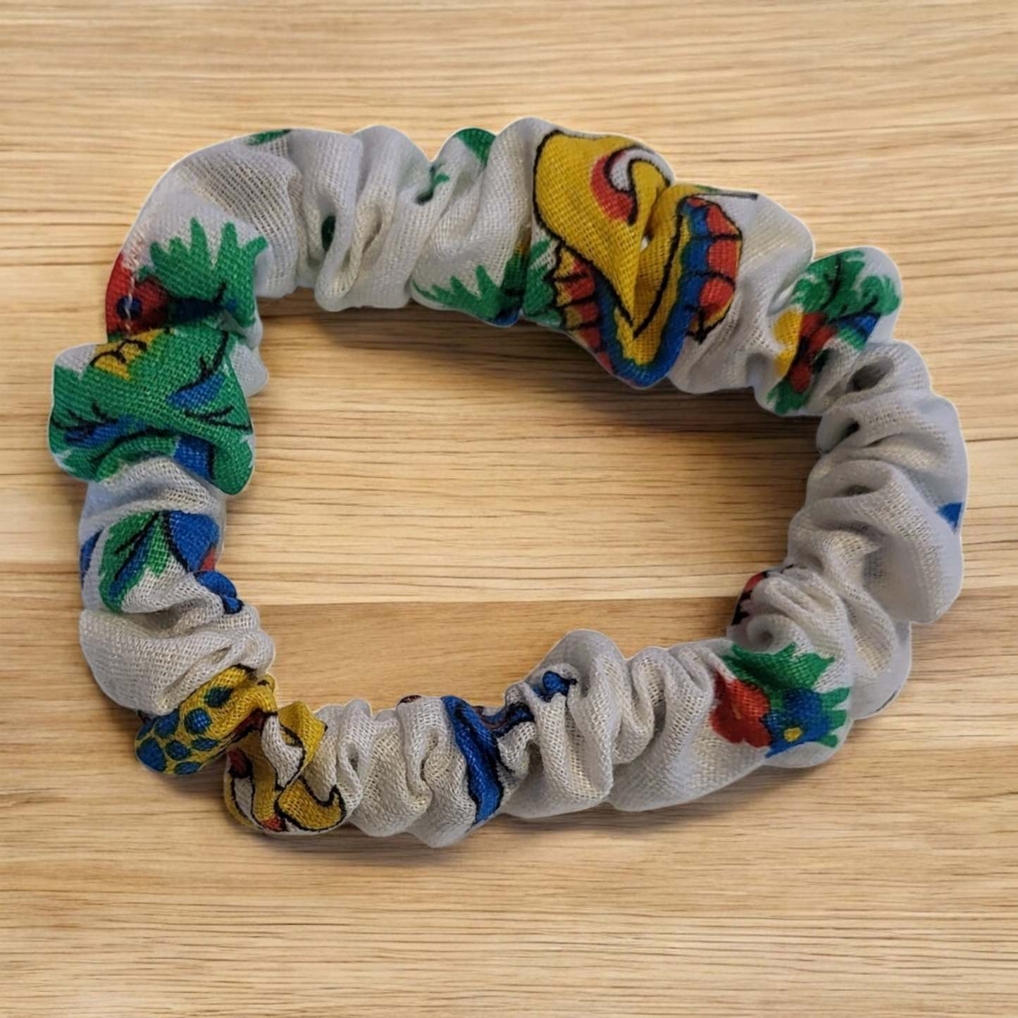 Dino Fabric Scrunchie