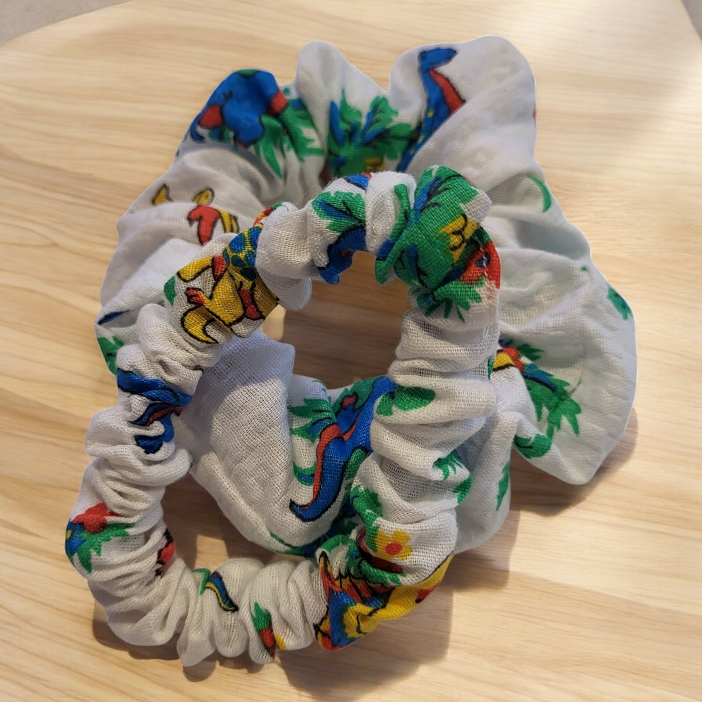 Dino Fabric Scrunchie