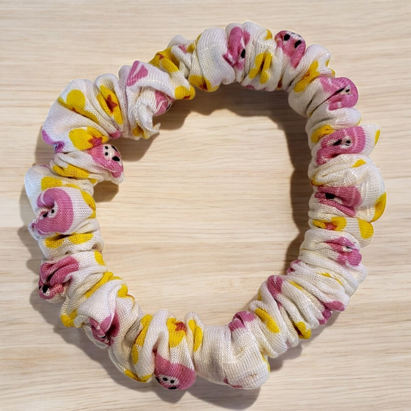 Piggy Print Fabric Scrunchie